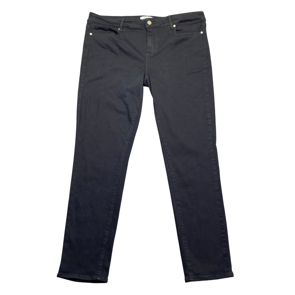 PAIGE Verdugo Ultra Skinny Jeans Black Overdye‎ Size 34 WJ051 Grunge Western